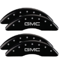 Picture of MGP 4 Caliper Covers Engraved Front & Rear GMC Black finish silver ch