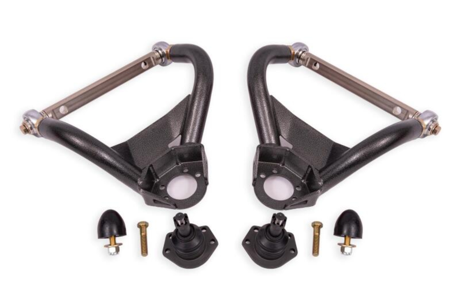 Picture of BMR 64-72 GM A-Body Adjustable Upper A-Arms Standard Ball Joint - Black Hammertone