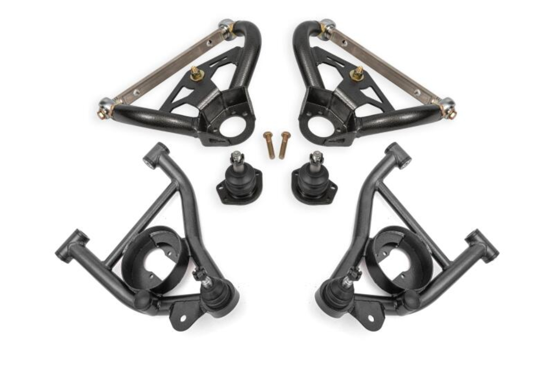 Picture of BMR 78-87 GM G-Body Adjustable Upper A-Arms Standard Ball Joint - Black Hammertone