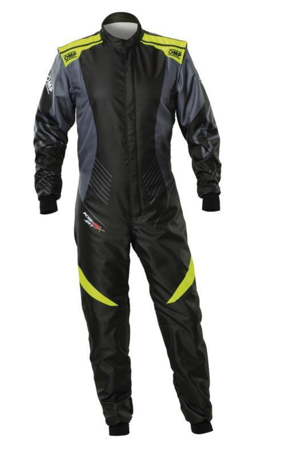 Picture of OMP KS-2 Art Suit Black/Fluo Yellow - Size 150 (Kids)