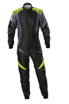 Picture of OMP KS-2 Art Suit Black/Fluo Yellow - Size 150 (Kids)