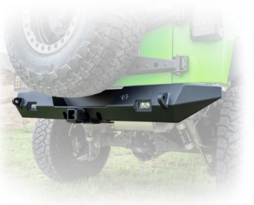 Picture of Turn Offroad 2007-2018 Jeep JK Rear Bumper with Hitch and Lights
