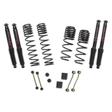 Picture of Skyjacker 21-23 Jeep Wrangler 4XE (JL) 4 Door Long Travel 2.5in Coil System w/ Black MAX Shocks