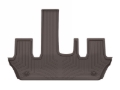 Picture of WeatherTech 2025 Nissan Armada/Infiniti QX80 2nd Row Bucket w/Mini Console Rear FloorLiner - Cocoa