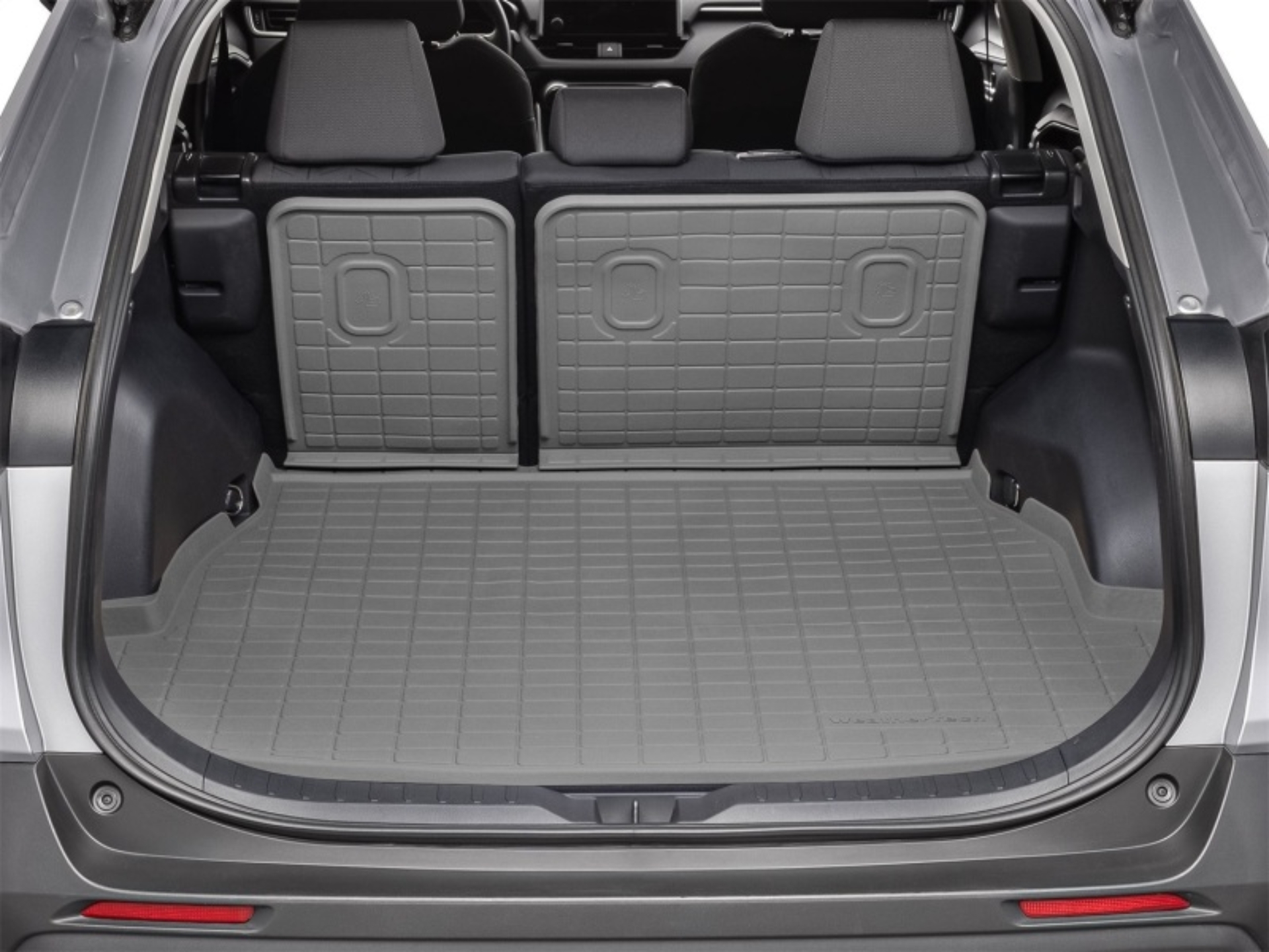 Picture of WeatherTech 19-25 Toyota RAV4 (Incl. Hybrid) SeatBack Cargo Liners HP w/ Bumper Protector - Grey