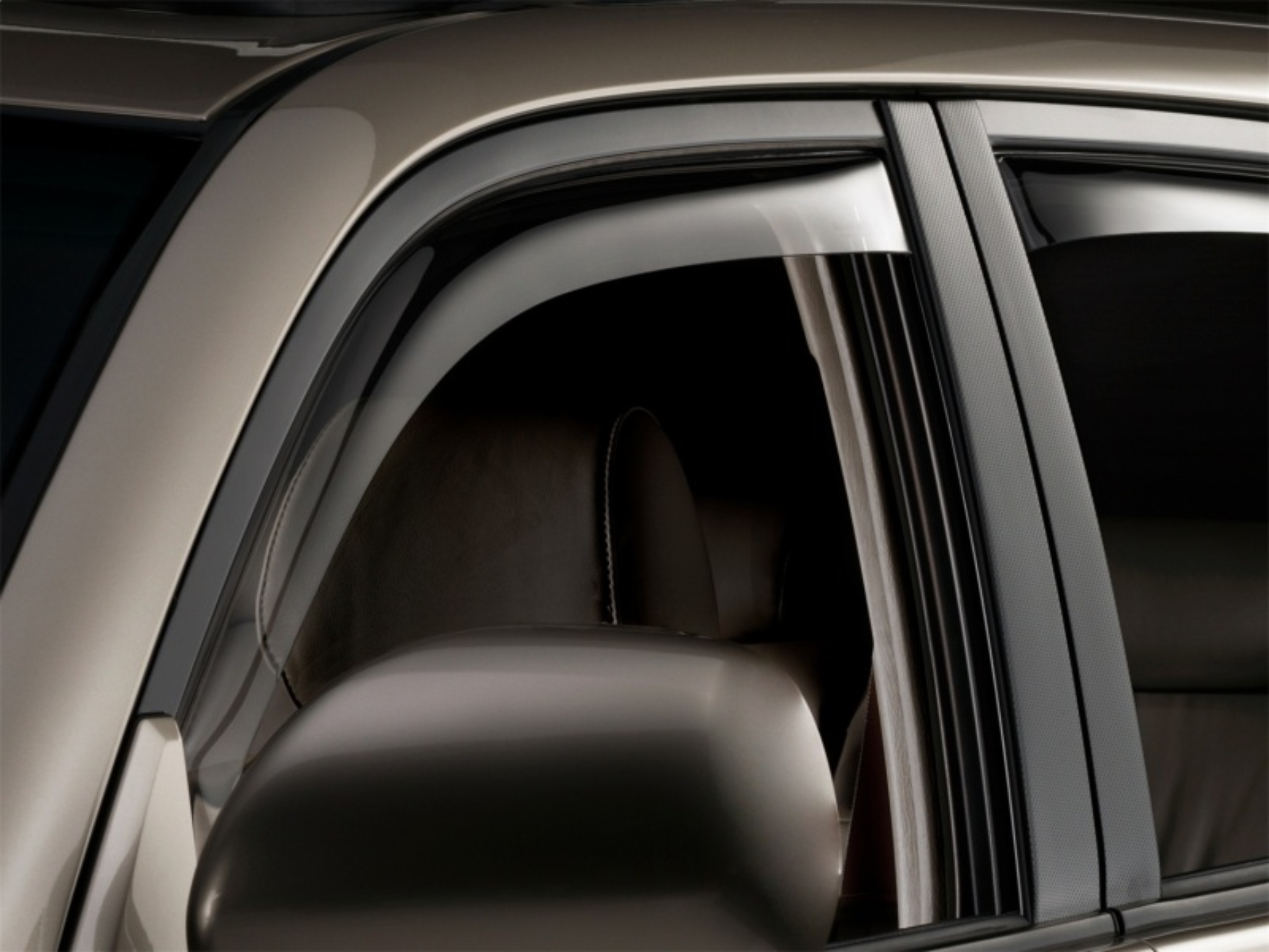 Picture of WeatherTech 03-09 Toyota 4Runner Front and Rear Side Window Deflectors - Dark Smoke