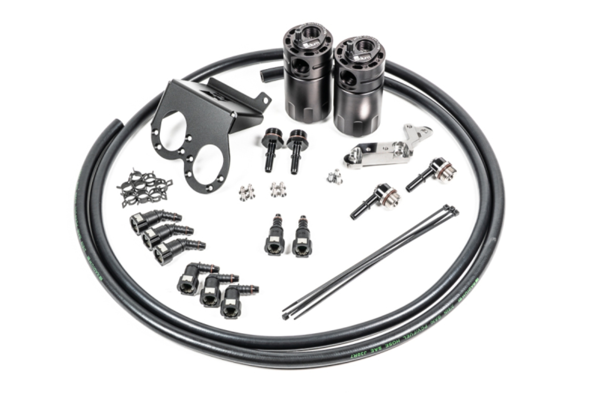 Picture of Radium Engineering RAD Catch Can Kits Oil Catch Cans - 20-1286-FL