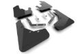 Picture of Rally Armor RAL UR Blk Flap/Met. Blk Logo Mud Flaps - MF149-UR-BLK-MBK