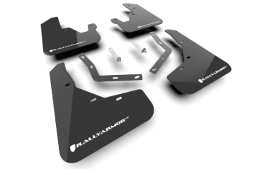 Picture of Rally Armor RAL UR Blk Flap/Wht Logo Mud Flaps - MF149-UR-BLK-WH