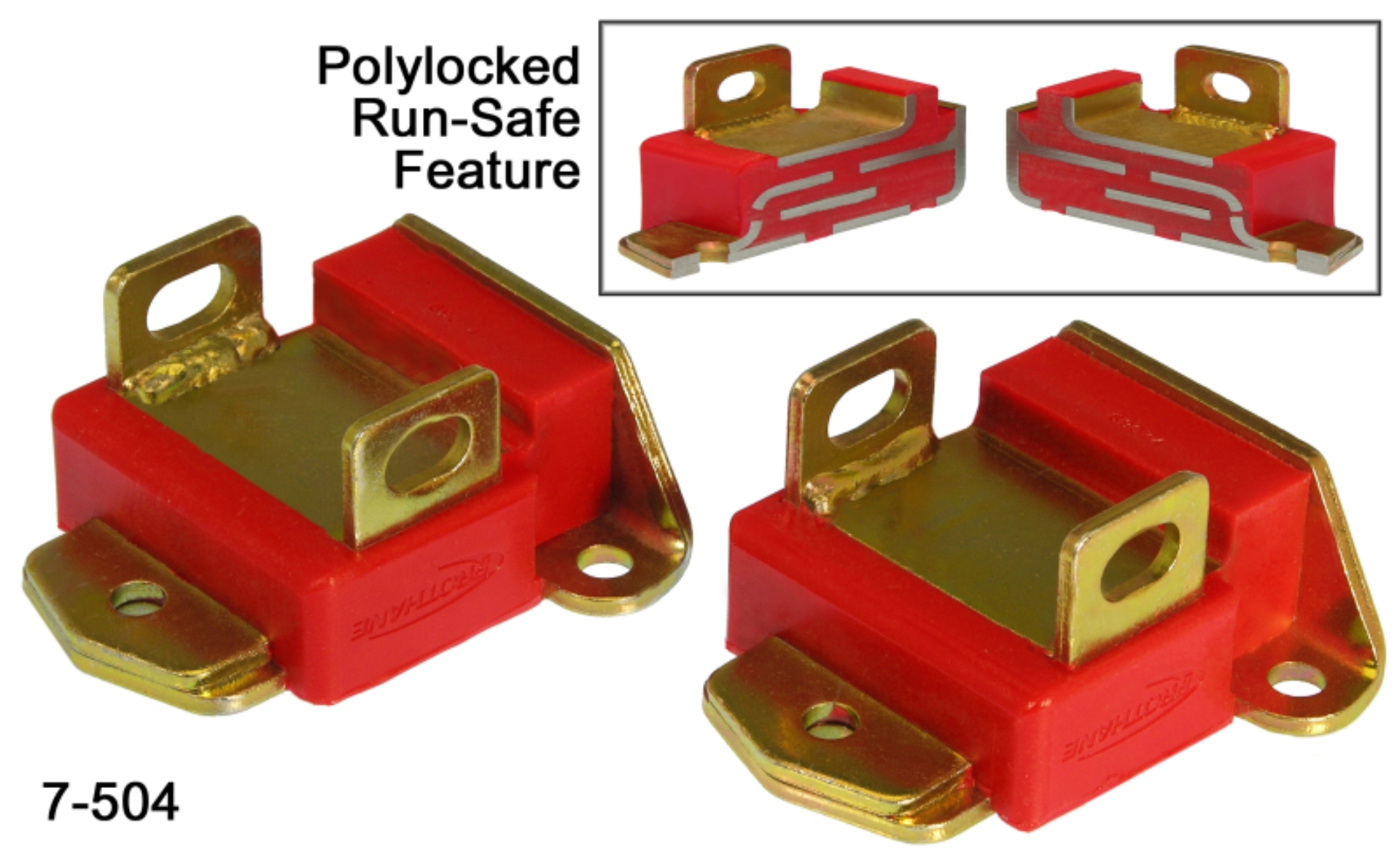Picture of Prothane PRO Engine Mounts-Red Bushing Kits - 7-504