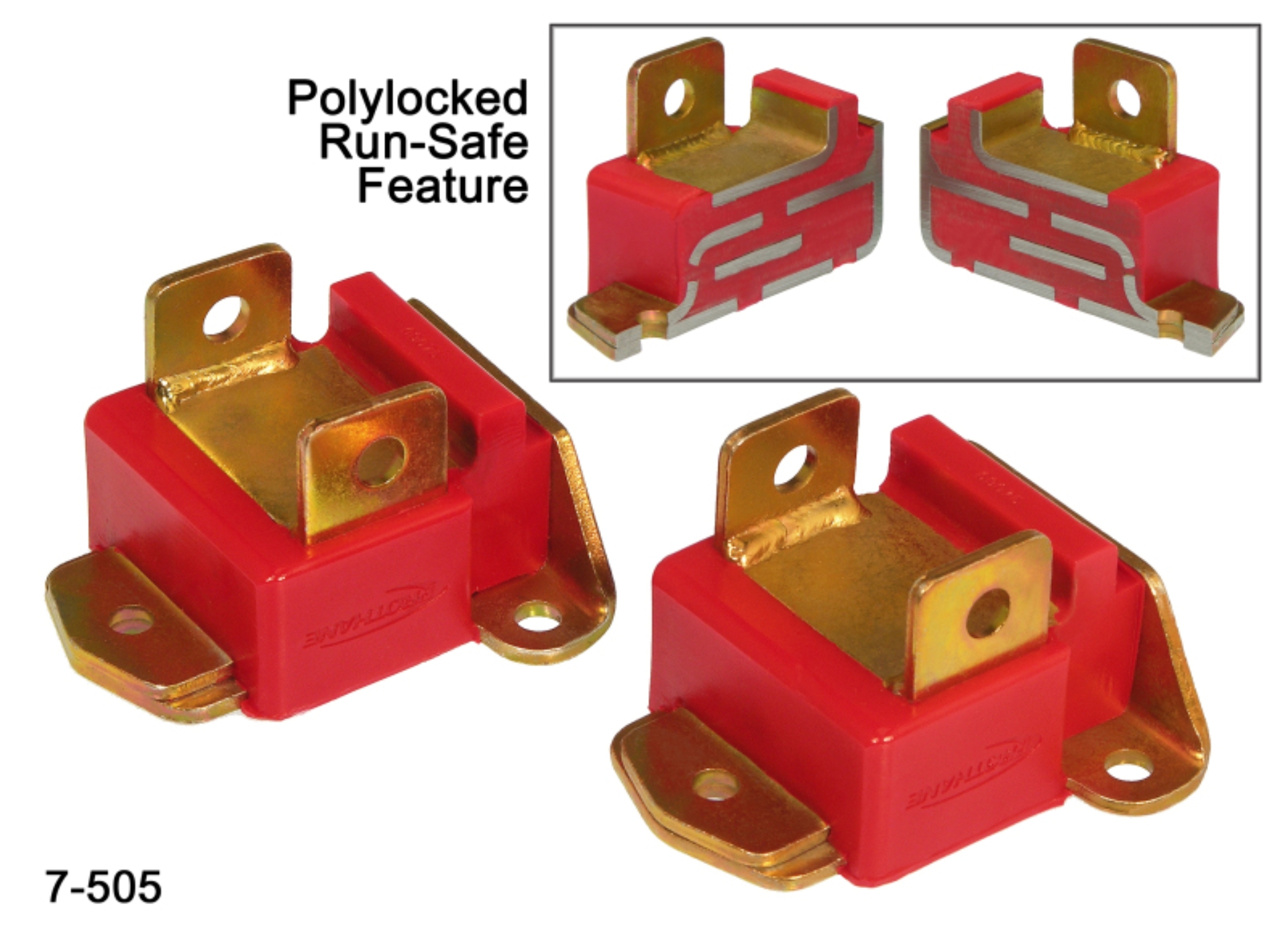 Picture of Prothane PRO Engine Mounts-Red Bushing Kits - 7-505