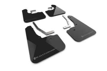 Picture of Rally Armor RAL UR Blk Flap/Dark Grey Logo Mud Flaps - MF152-UR-BLK-DGRY
