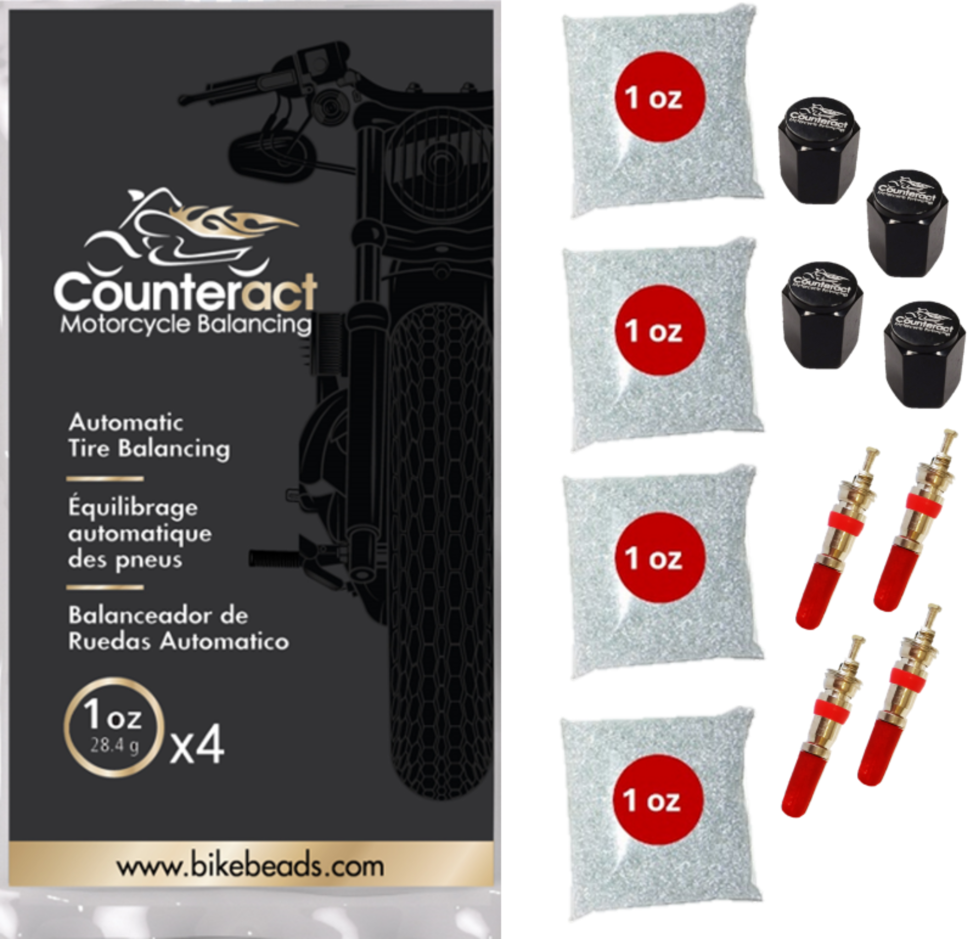 Picture of Counteract CBB Motorcycle Balancing Beads Wheel Accessories - MK1oz