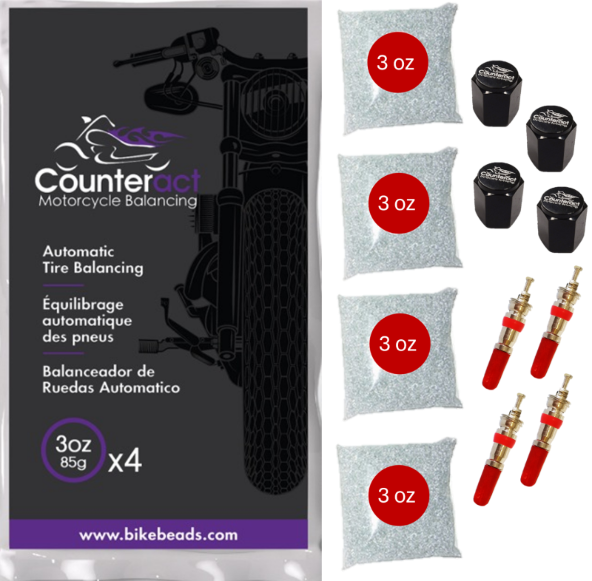 Picture of Counteract CBB Motorcycle Balancing Beads Wheel Accessories - MK3oz