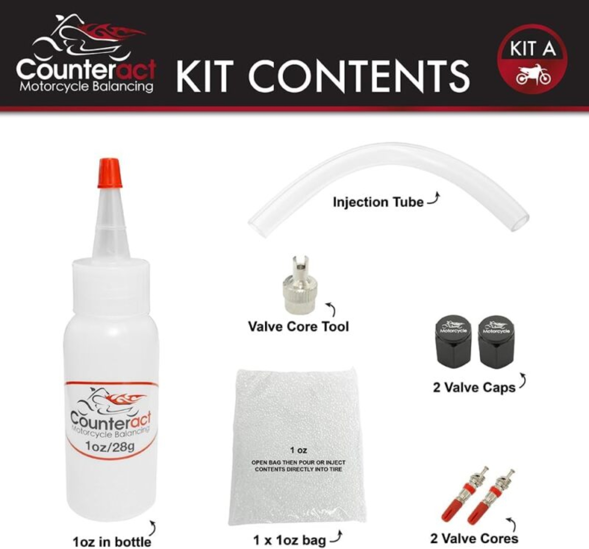 Picture of Counteract CBB Motorcycle Balancing Beads Wheel Accessories - KIT A