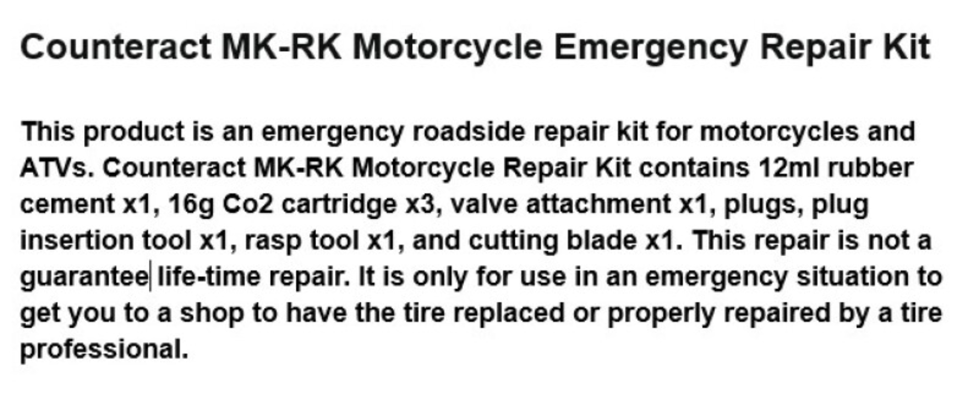 Picture of Counteract CBB Tools and Accessories - MK-RK