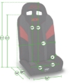 Picture of PRP Seats PRP XCR Seat Rear - A8018-PORXP