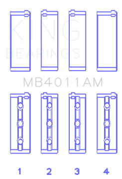 Picture of King Engine Bearings KING Main Bearings - MB4011AM