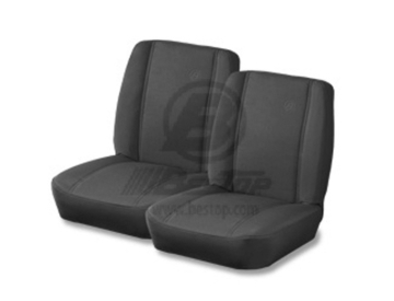 Picture of Bestop Front Trailmax II Classic Seat (All Vinyl Black Crush) - 39429-01