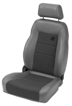 Picture of Bestop Front Driver Side Trailmax II Pro Seat (Center Fabric Insert Charcoal/Gray) - 39461-09