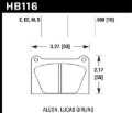 Picture of Hawk Performance HAWK Blue 9012 Brake Pad Sets - HB116E.580