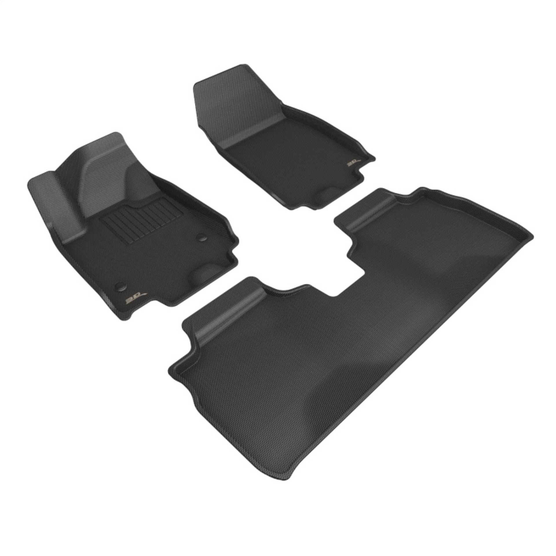 Picture of 3D MAXpider ACE Kagu-Front-Black Floor Mats - L1CH11801509