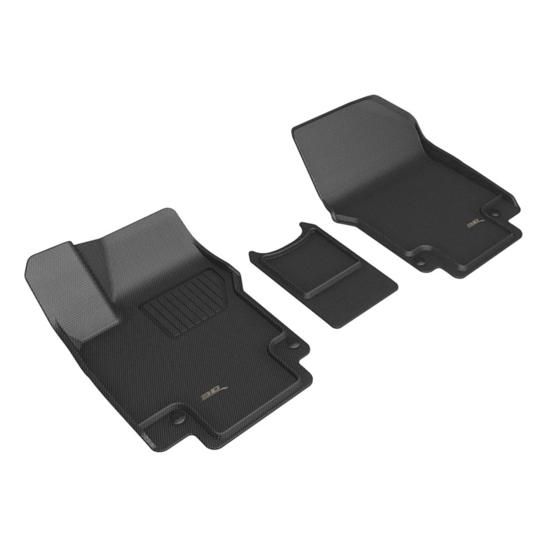 Picture of 3D MAXpider ACE Kagu-Front-Black Floor Mats - L1HY15211509