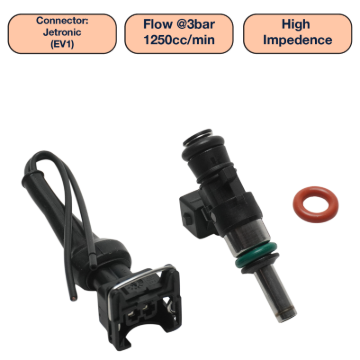 Picture of DeatschWerks DW Single Fuel Injector - DW1250-34-14-14-1