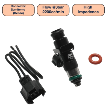 Picture of DeatschWerks DW Single Fuel Injector - DW2200-48-14-14-1