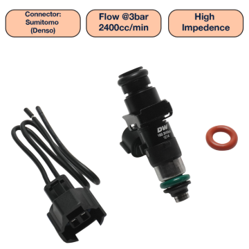 Picture of DeatschWerks DW Single Fuel Injector - DW2400-48-14-14-1