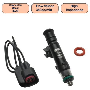 Picture of DeatschWerks DW Single Fuel Injector - DW350-60-14-14-1