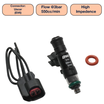 Picture of DeatschWerks DW Single Fuel Injector - DW550-48-14-14-1