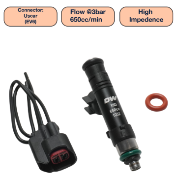 Picture of DeatschWerks DW Single Fuel Injector - DW650-60-14-14-1