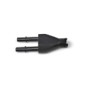 Picture of 3/8" EFI SAE Q.D. Female To 3/8" EFI SAE Q.D. Male Dual Y Block w/ Black Finish