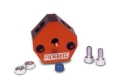 Picture of 3/8" EFI SAE Q.D. Female To 3/8" EFI SAE Q.D. Male Dual Y Block w/ Black Finish