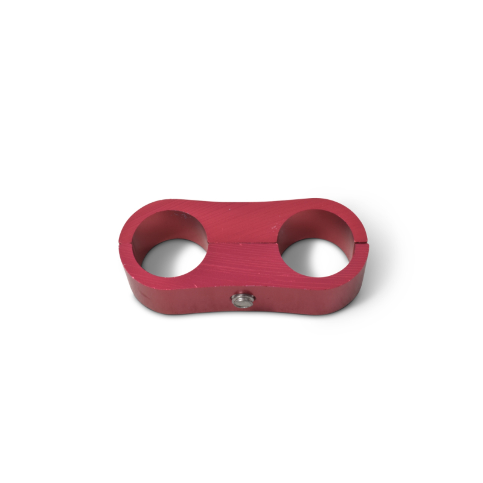 Picture of 10AN Aluminum Hose Separator For Two 10AN Size Tubing With Red Finish - Pair