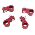 Picture of 8AN Aluminum Line Clamp For 6AN Size Tubing With Blue Finish - 3 Pack