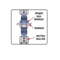 Picture of 16AN Straight Flare To 3/4" NPT Adapter Fitting With Black Finish