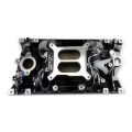 Picture of Edelbrock Perf EPS Manifold for Small-Block Chevy Vortec, Black Plasma Finish