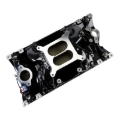 Picture of Edelbrock RPM Air-Gap Manifold for Small-Block Chevy Vortec, Black Plasma Finish