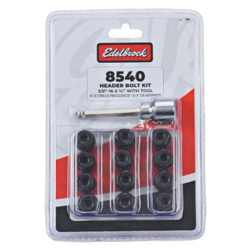 Picture of Exhaust Header Bolts #8540, 3/8"-16 X 3/4", Black Oxide W/ Allen Socket