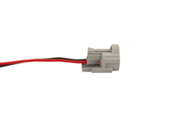 Picture of CONNECTOR,SINGLE-FUEL INJECTOR 2 PIN TOP SLOT FEMALE WITH PIGTAIL HARNESS