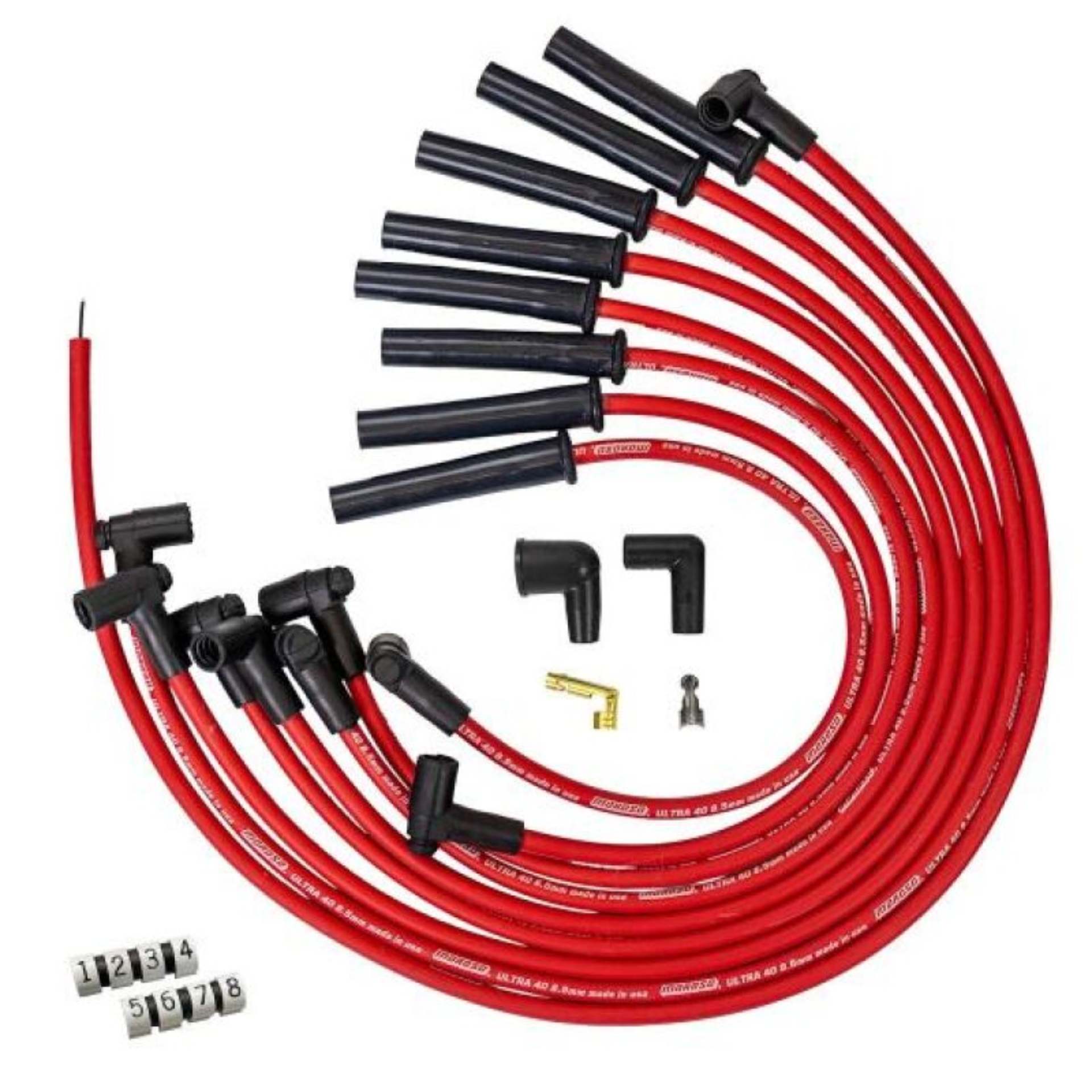 Picture of Moroso MOR Ignition-Wire Set Spark Plug Wire Sets - 73766