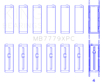 Picture of King Engine Bearings KING Main Bearings - MB7779XPC.026