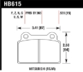 Picture of Hawk Performance HAWK HP+ Brake Pad Sets Rear - HB615N.535