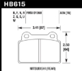 Picture of Hawk Performance HAWK HP+ Brake Pad Sets Rear - HB615N.535