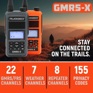 Picture of Rugged Radios RGD Two-Way handheld Radios Radio Communications - GMR5-X-2-PACK-ORN