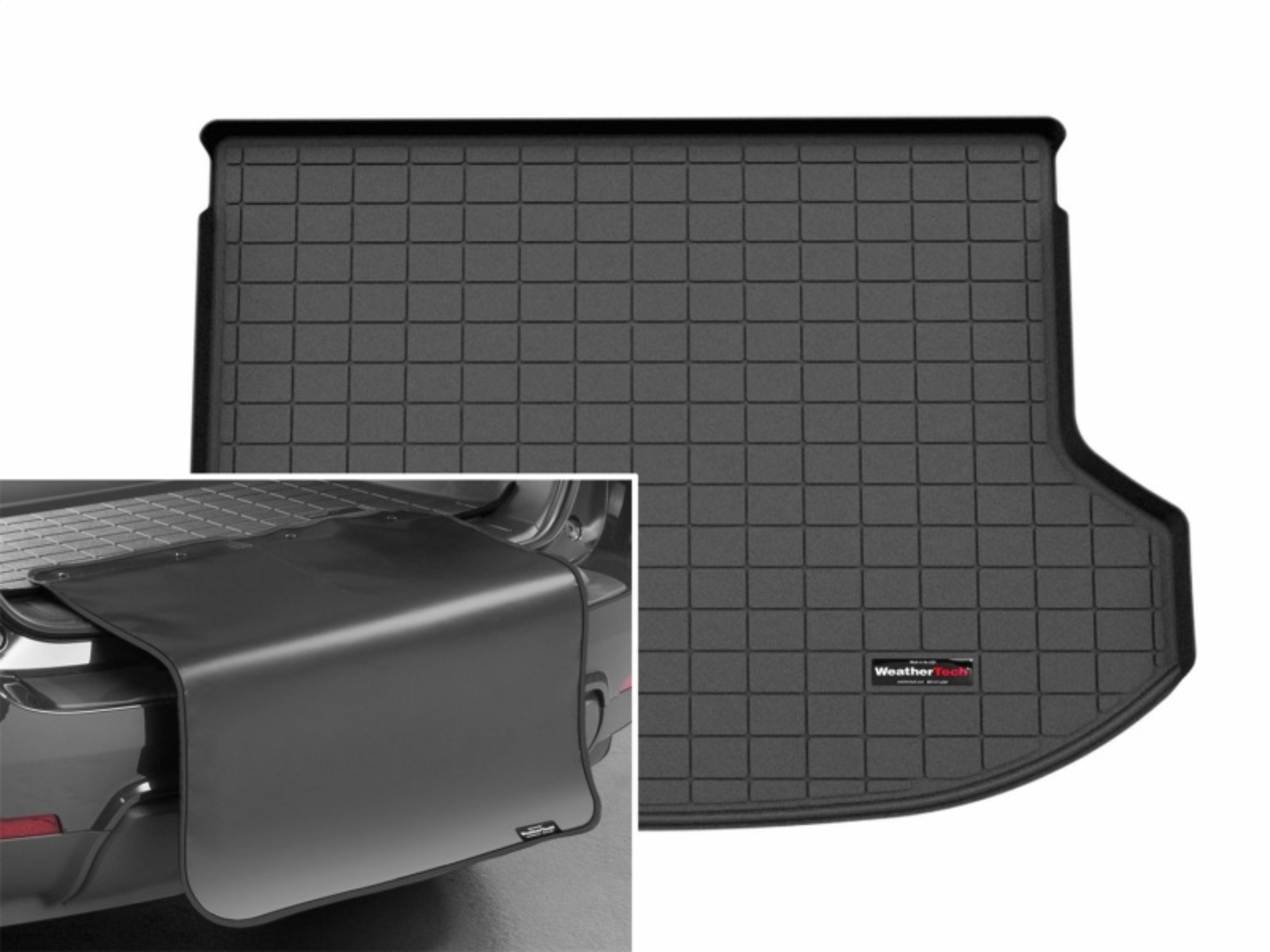 Picture of WeatherTech WT Cargo Liners-Black Floor Mats - 401813SK