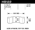 Picture of Hawk Performance HAWK DTC-80 Brake Pad Sets - HB122Q.710