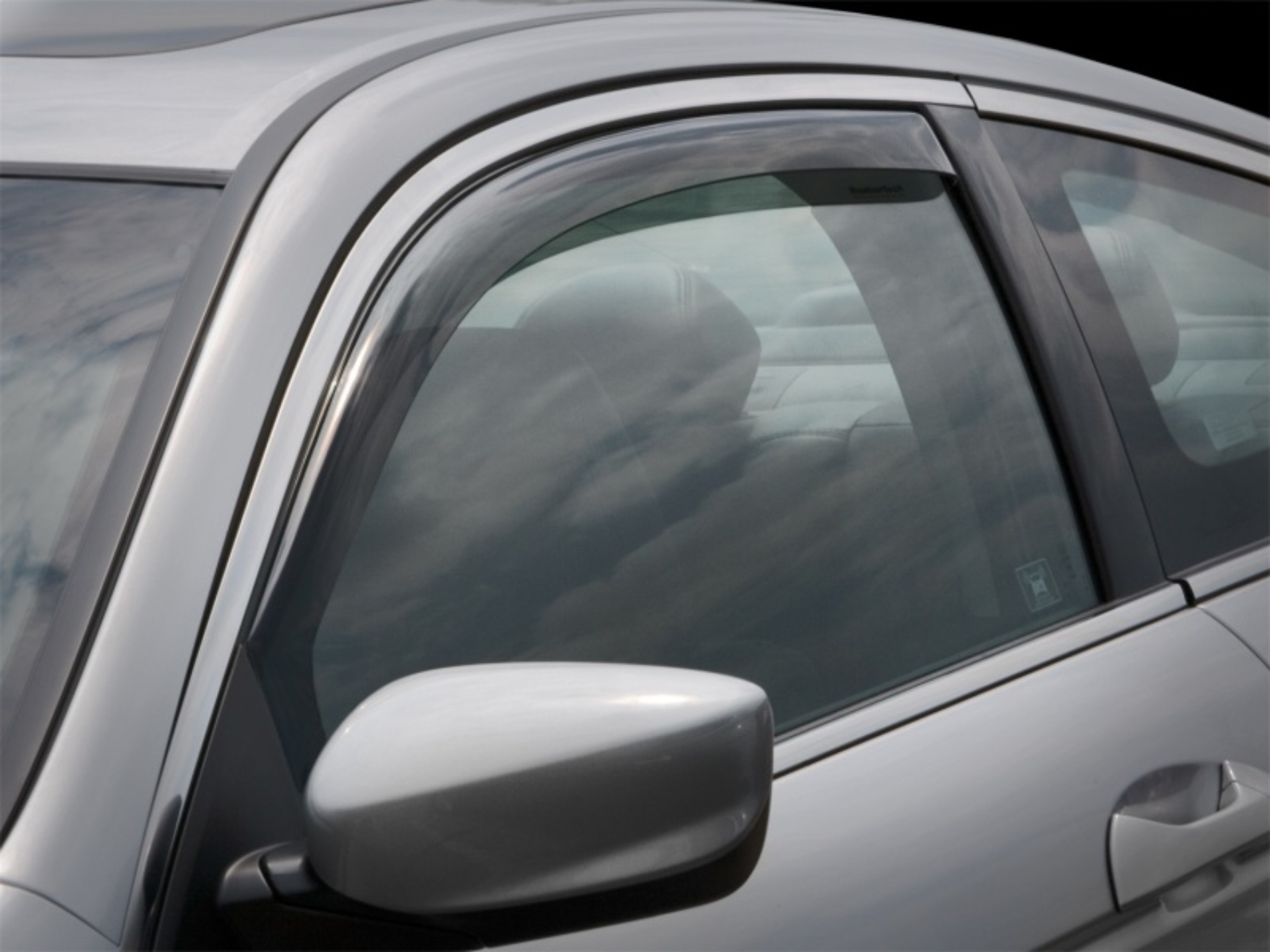 Picture of WeatherTech WT Deflector-Frnt-Drk Smk Wind Deflectors - 80474IM
